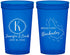 Custom Wedding 22 oz Translucent Cups - Barbados | 508