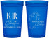 Custom Wedding 22 oz Translucent Cups - Belize | 510