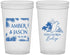 Custom Wedding 22 oz Translucent Cups - Belize | 511