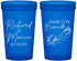 Custom Wedding 22 oz Translucent Cups - Bermuda | 512