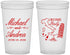 Custom Wedding 22 oz Translucent Cups - Italy | 515