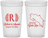 Custom Wedding 22 oz Translucent Cups - Costa Rica | 518