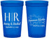 Custom Wedding 22 oz Translucent Cups - Domincan Republic | 522