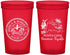 Custom Wedding 22 oz Translucent Cups - Domincan Republic | 523