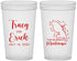 Custom Wedding 22 oz Translucent Cups - Martinique | 532