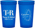 Custom Wedding 22 oz Translucent Cups - St Lucia | 540