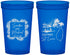 Custom Wedding 22 oz Translucent Cups - St Lucia | 541