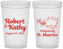 Custom Wedding 22 oz Translucent Cups - St Maarten | 542