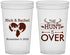 Custom Wedding 22 oz Translucent Cups - The Hunt Is Over | 554