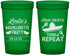 Custom Bachelorette 22 oz Translucent Cups - Fiesta Siesta Tequila Repeat | 60003