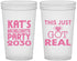 Custom Bachelorette 22 oz Translucent Cups - This Just Got Real | 60013