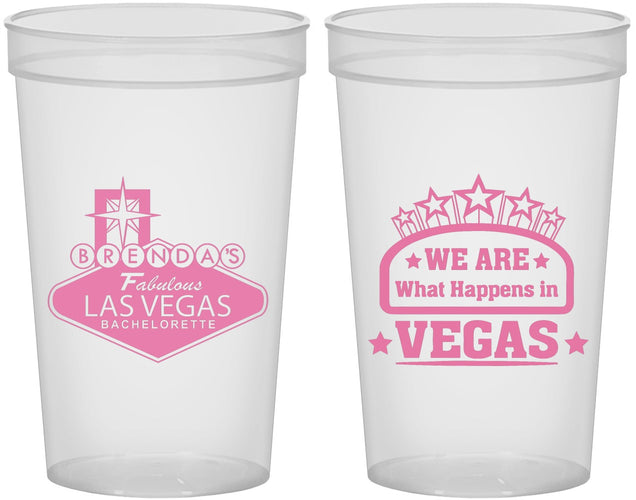 Custom Bachelorette 22 oz Translucent Cups - Las Vegas | 60016