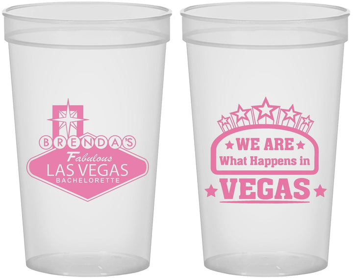 Custom Bachelorette 22 oz Translucent Cups - Las Vegas | 60016