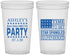 Custom Bachelorette 22 oz Translucent Cups - Star Spangled Hammered | 60025