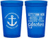 Custom Bachelorette 22 oz Translucent Cups - Tank Her Drop Anchor | 60026
