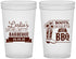 Custom Bachelorette 22 oz Translucent Cups - Boots Bouquets Bbq | 60035