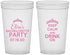Custom Bachelorette 22 oz Translucent Cups - Keep Calm Drink On | 60036