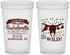 Custom Bachelorette 22 oz Translucent Cups - Lets Get Wild Cowgirl | 60048