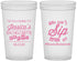 Custom Bachelorette 22 oz Translucent Cups - Cant Sip With Us | 60050