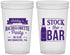Custom Bachelorette 22 oz Translucent Cups - Stock The Bar | 60053