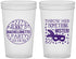 Custom Bachelorette 22 oz Translucent Cups - Mardi Gras | 60055