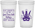 Custom Bachelorette 22 oz Translucent Cups - Mardi Gras | 60057