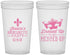 Custom Bachelorette 22 oz Translucent Cups - Mardi Gras | 60061