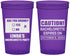 Custom Bachelorette 22 oz Translucent Cups - Caution | 60082
