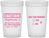 Custom Bachelorette 22 oz Translucent Cups - Drunk Yes Or No | 60083