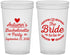 Custom Bachelorette 22 oz Translucent Cups - Bride To Be | 60088