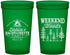 Custom Bachelorette 22 oz Translucent Cups - Camping | 60094