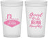 Custom Bachelorette 22 oz Translucent Cups - Good Girls Naughty | 60111