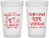 Custom Bachelorette 22 oz Translucent Cups - Lets Get Wasted | 60119