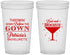 Custom Bachelorette 22 oz Translucent Cups - Bad And Boozie | 60121
