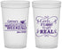 Custom Bachelorette 22 oz Translucent Cups - About To Get Real | 60123