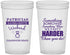 Custom Bachelorette 22 oz Translucent Cups - Something Borrowed | 60130