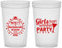 Custom Bachelorette 22 oz Translucent Cups - Girls Just Wanna Party | 60139