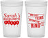 Custom Bachelorette 22 oz Translucent Cups - Last Fling Before Rings | 60140