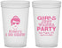 Custom Bachelorette 22 oz Translucent Cups - Girls Just Wanna Party | 60158