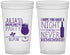 Custom Bachelorette 22 oz Translucent Cups - Night Never Remember | 60160