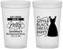 Custom Bachelorette 22 oz Translucent Cups - Little Black Dress | 60164