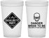 Custom Bachelorette 22 oz Translucent Cups - Danger Bride To Be | 60165