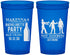 Custom Bachelorette 22 oz Translucent Cups - Zombie | 60173