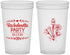 Custom Bachelorette 22 oz Translucent Cups - Flowers | 60174