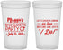 Custom Bachelorette 22 oz Translucent Cups - Before She Says I Do | 60179