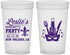 Custom Bachelorette 22 oz Translucent Cups - Mardi Gras | 60185