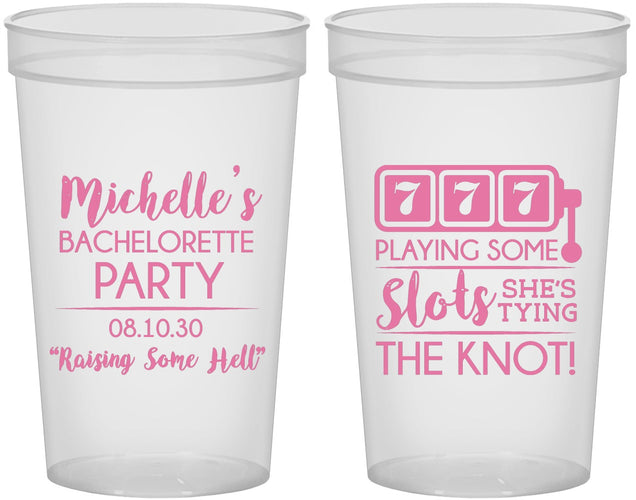Custom Bachelorette 22 oz Translucent Cups - Las Vegas | 60195