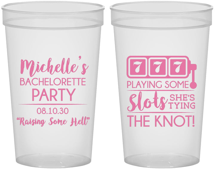 Custom Bachelorette 22 oz Translucent Cups - Las Vegas | 60195
