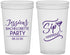 Custom Bachelorette 22 oz Translucent Cups - Sip Happens | 60197