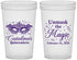 Custom Quinceanera 22 oz Translucent Cups - Mardi Gras Quince | 70010
